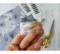 Стикеры перья "Mini Stickers Gold Feathers" от Little B, 2 шт